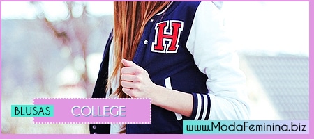 modelos de blusas college