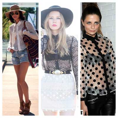lindos da moda modelos de blusas transparentes inspiradores