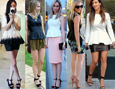 looks casuais fotos de blusas peplum