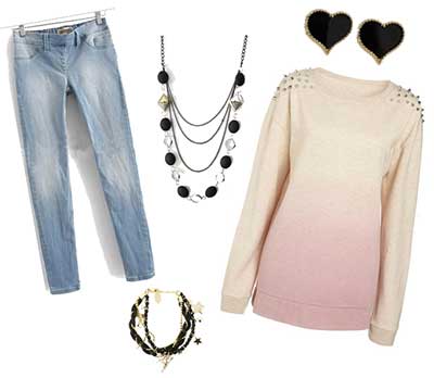 look delicado combinação para apaixonadas
