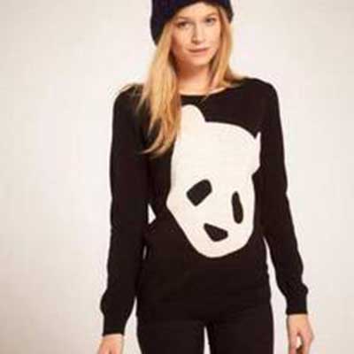 com panda com estampa fofa