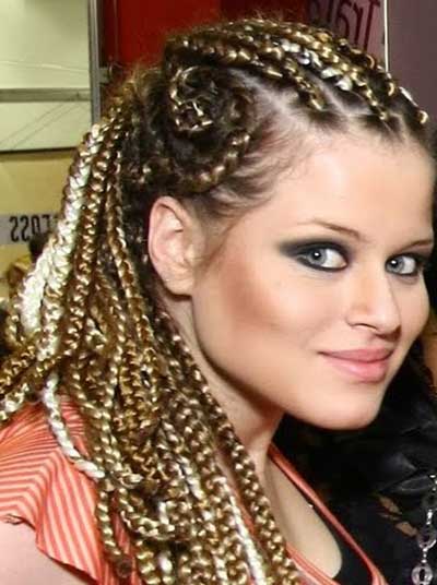 foto de penteado com trança