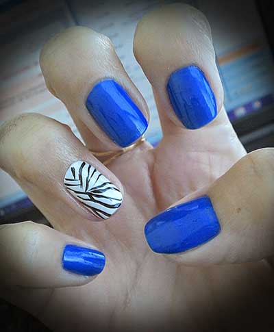 esmalte azul