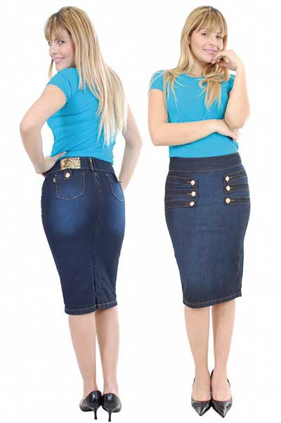 imagens de saias jeans
