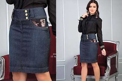dicas de saias jeans