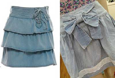 dica de saia jeans