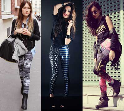 moda jovem2 modelos de calças legging