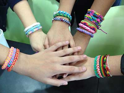 acessórios para meninas pulseiras de elásticos