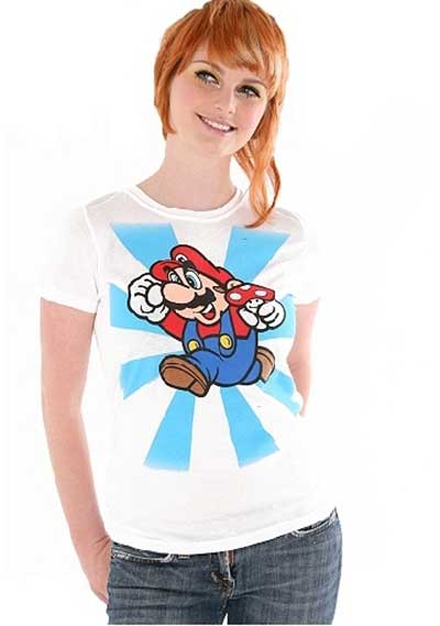 do mario modelos de camiseta de games