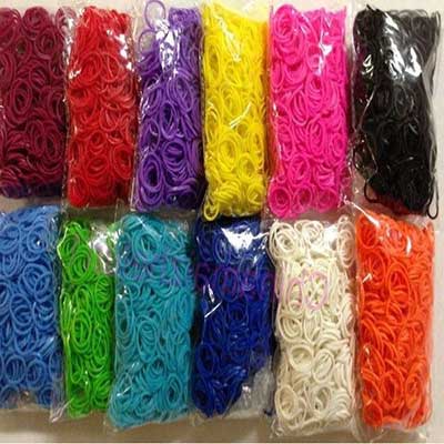 moda para jovens pulseiras de elásticos coloridas