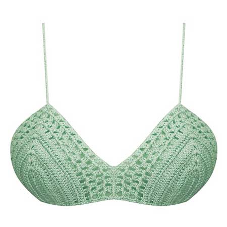 Top de Croche 4 modelo verde