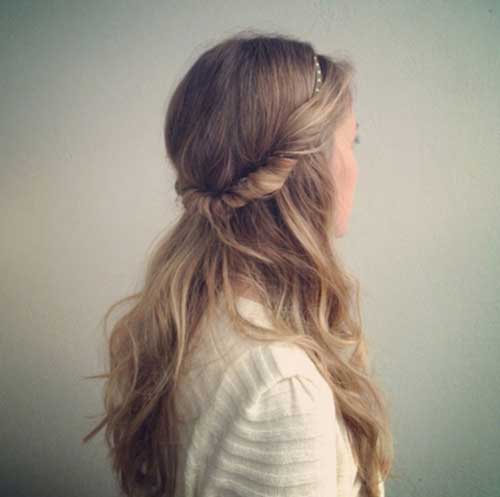 Cabelo enroladinho na tiara como se faz