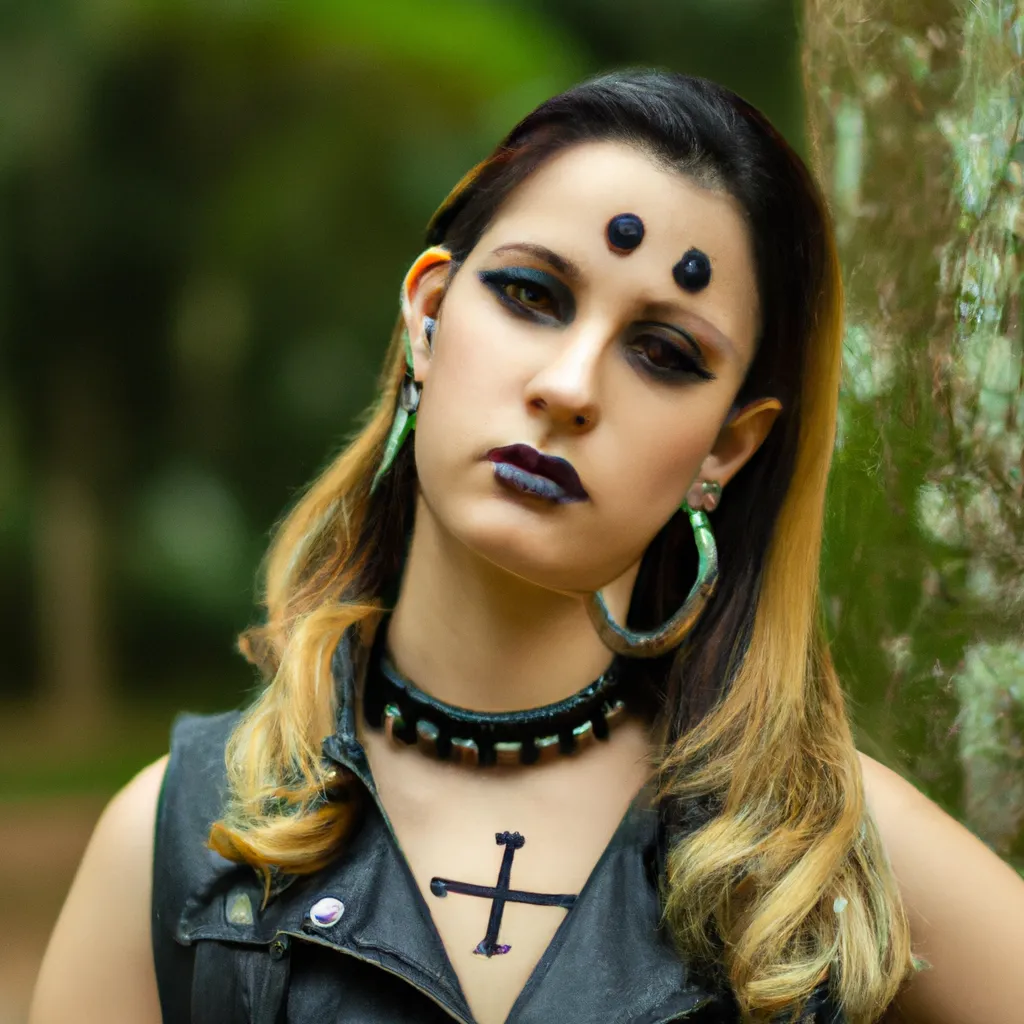 16 Usando tachas para adicionar atitude a sua roupa Gotic. 16 Usando tachas para adicionar atitude a sua roupa Gotic.