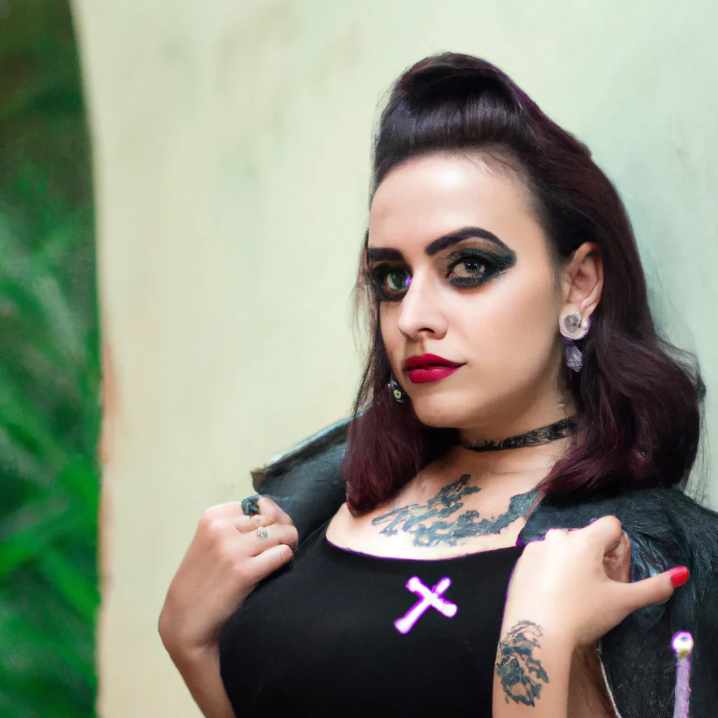 9 Usando tachas para adicionar atitude a sua roupa Gotic. 9 Usando tachas para adicionar atitude a sua roupa Gotic.