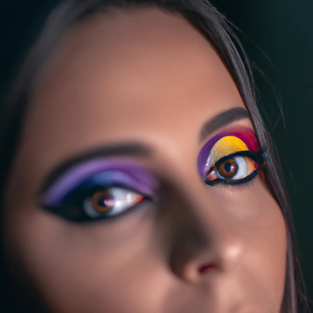 Fotos Maneiras criativas de usar sombras coloridas nos olhos