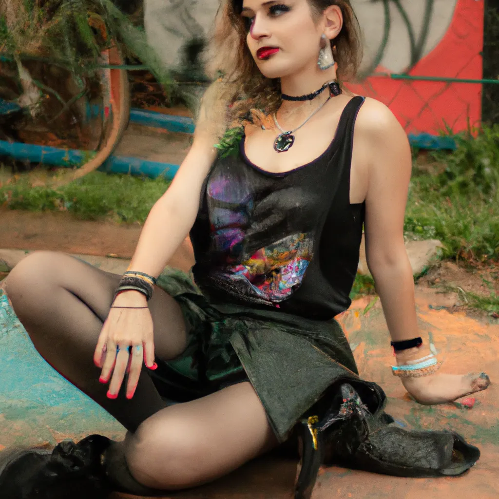 Ilustracao Moda grunge na vida diaria como usar em eventos sociais