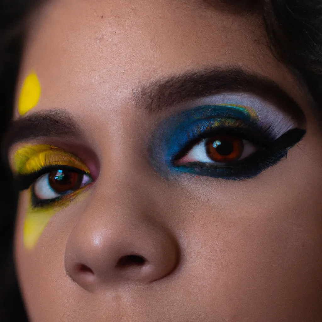 Imagem Maneiras criativas de usar sombras coloridas nos olhos