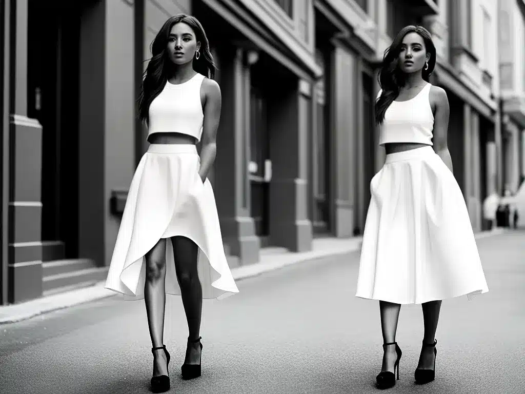 Dicas a influencia das saias na moda monocromatica 4