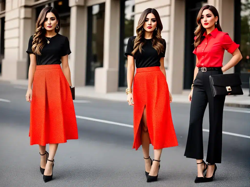 Dicas dicas de estilo para saias com estampas de fogo 3