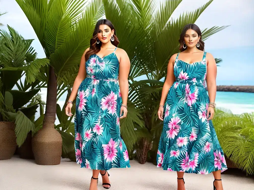 Dicas moda plus size estampas tropicais Dicas moda plus size estampas tropicais