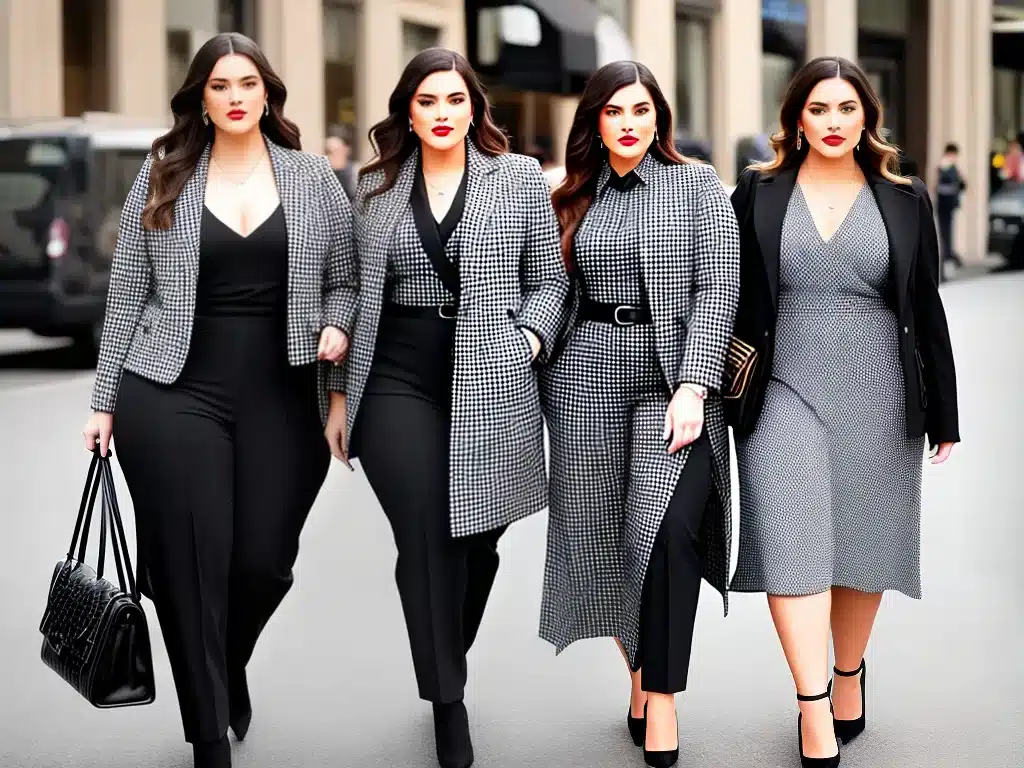 Dicas moda plus size estampas xadrez 2