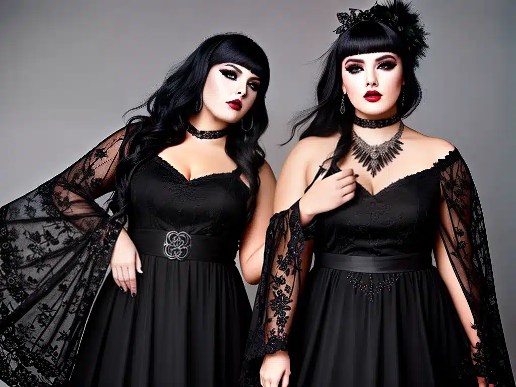 Dicas usando estilo gotico suave corpo plus size 4