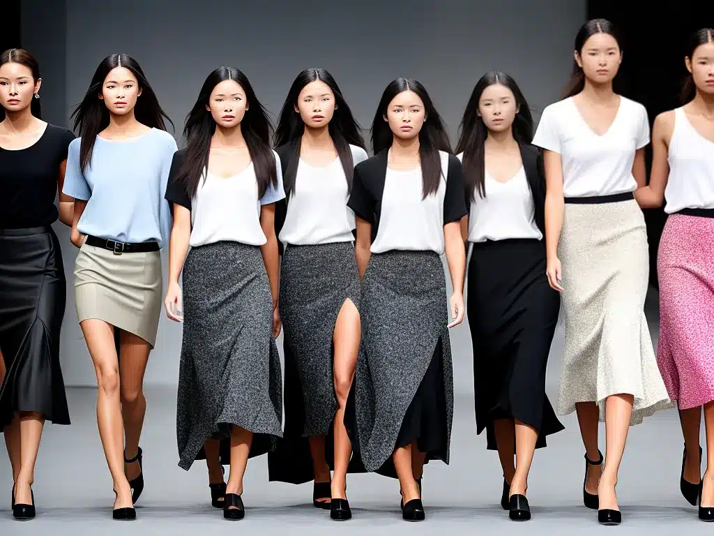 Fotos a importancia das saias na moda das modelos 2