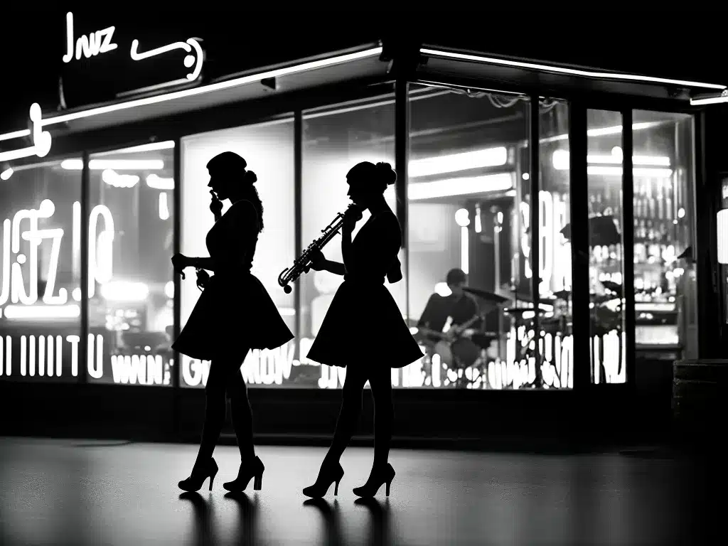 Fotos as saias e o universo do jazz