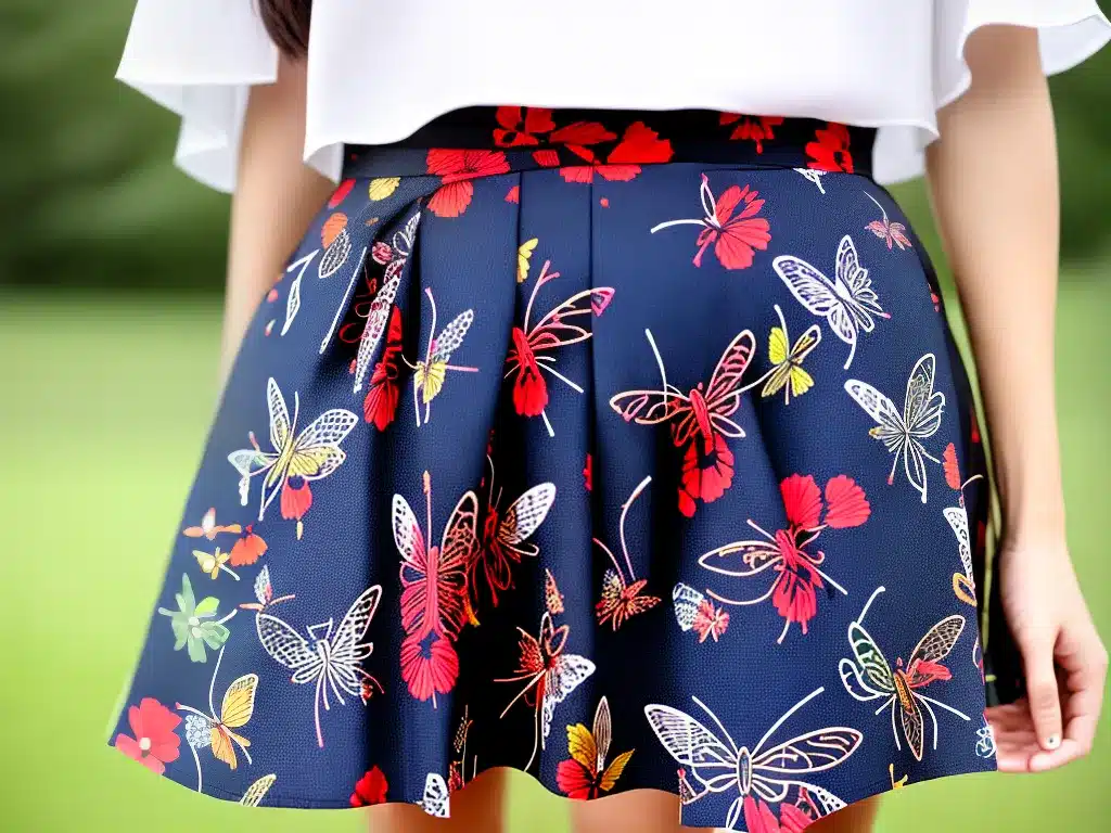 Fotos dicas estilo saias estampas insetos