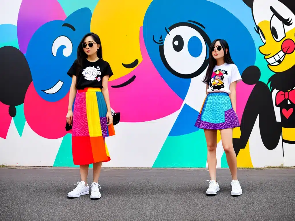 Fotos dicas estilo saias estampas personagens 4 1
