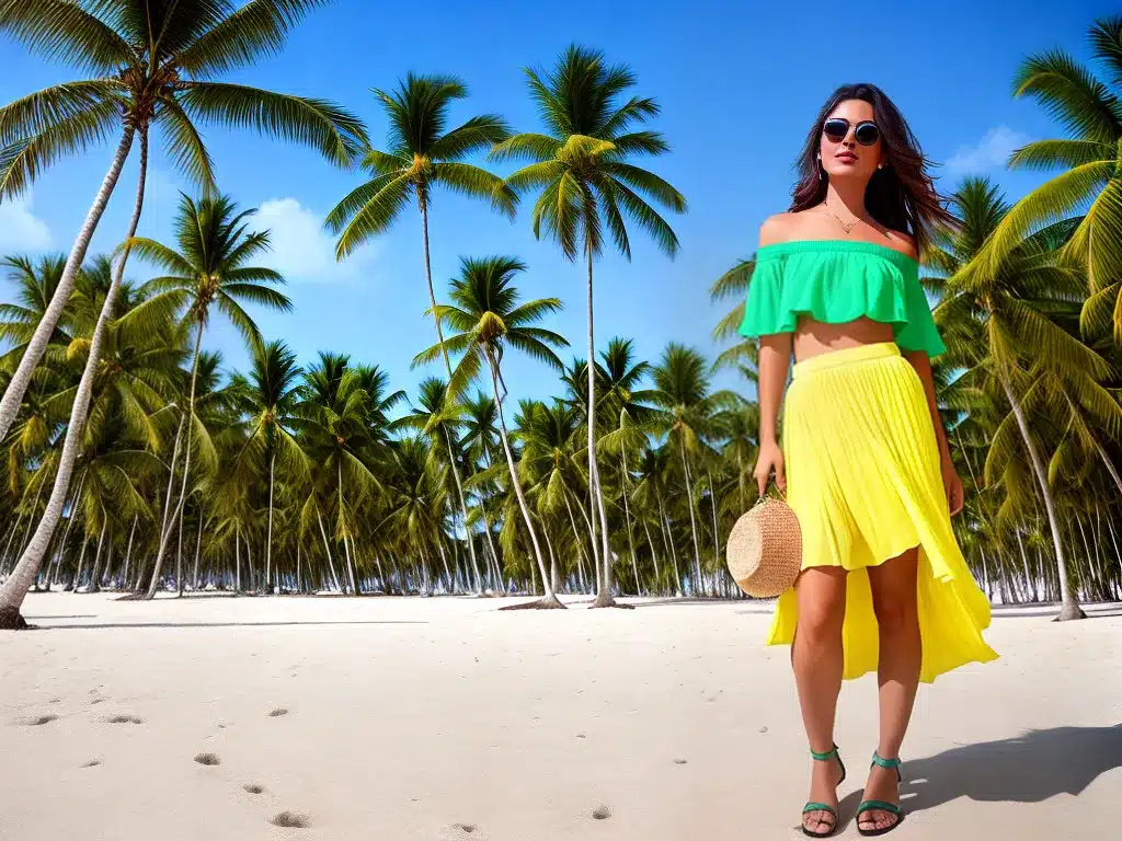 Fotos dicas estilo saias estampas tropicais 2