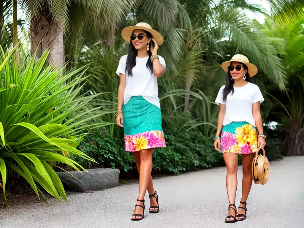 Fotos dicas estilo saias estampas tropicais