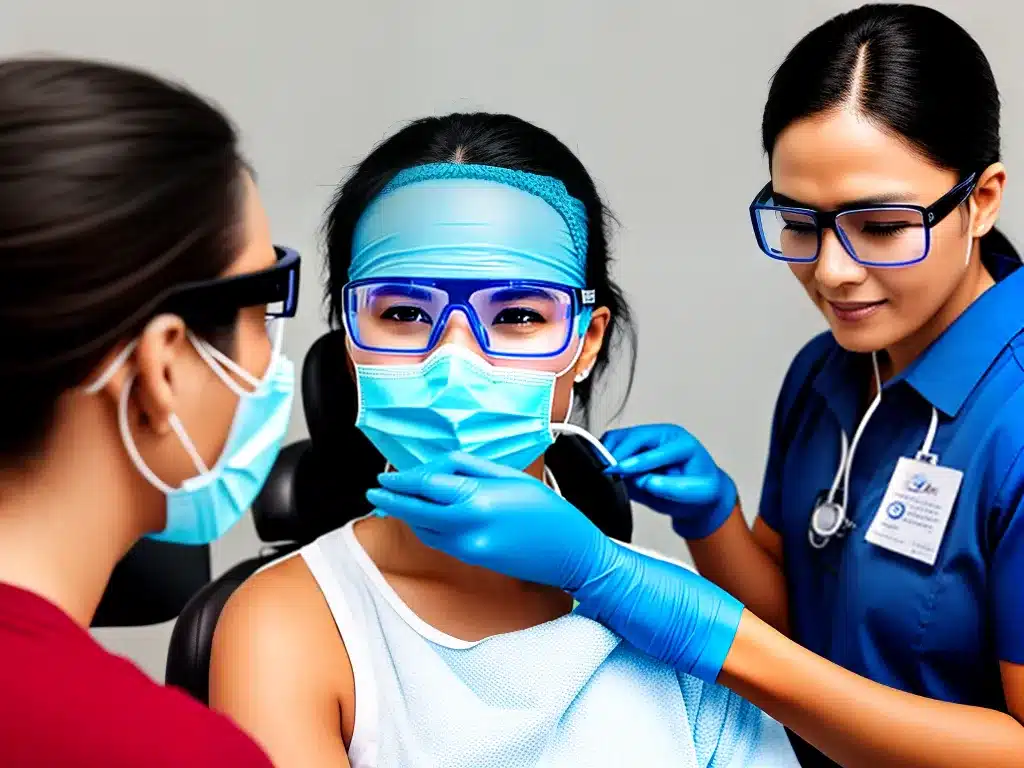 Fotos escolhendo profissional para peeling laser