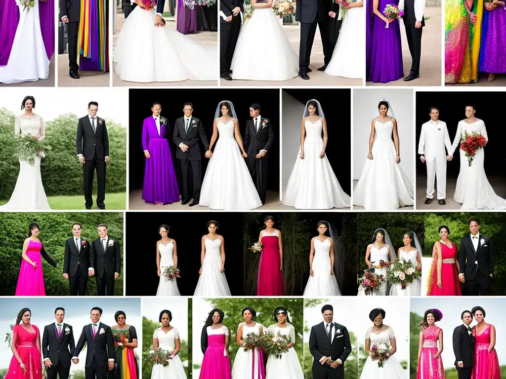 Fotos evolucao trajes casamento lgbt representatividade moda 1