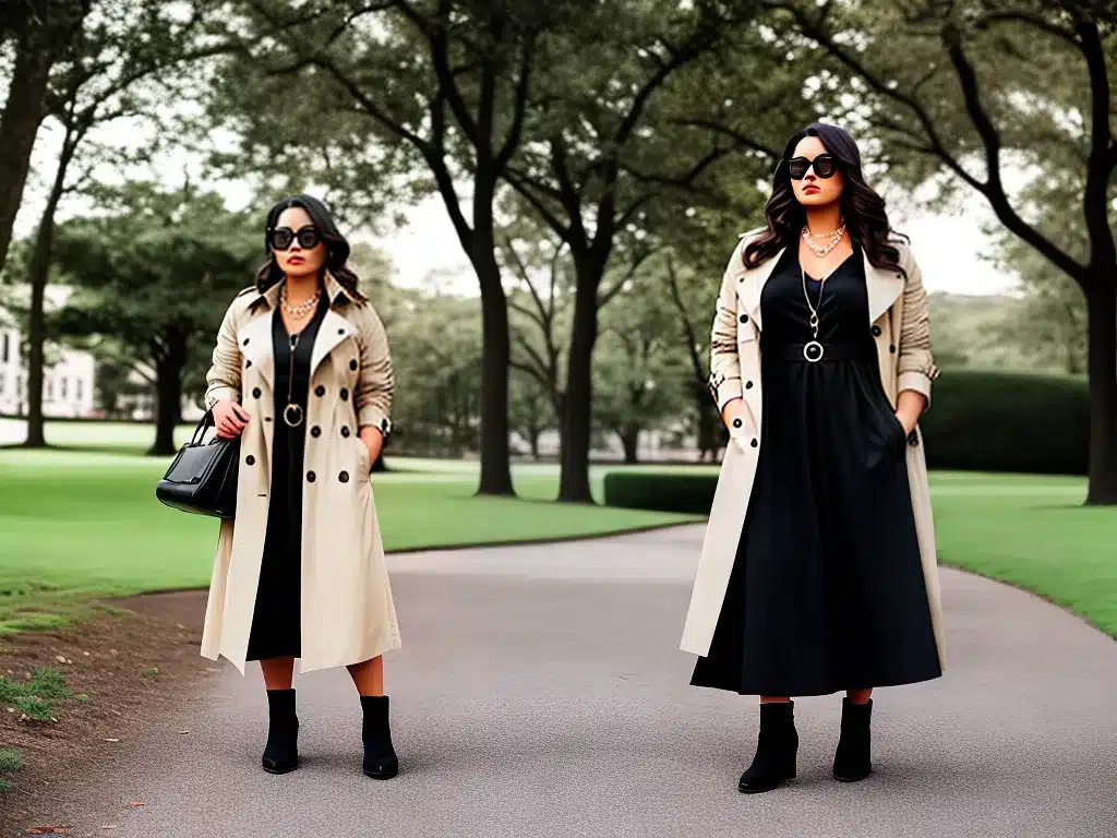 Fotos looks plus size atemporais