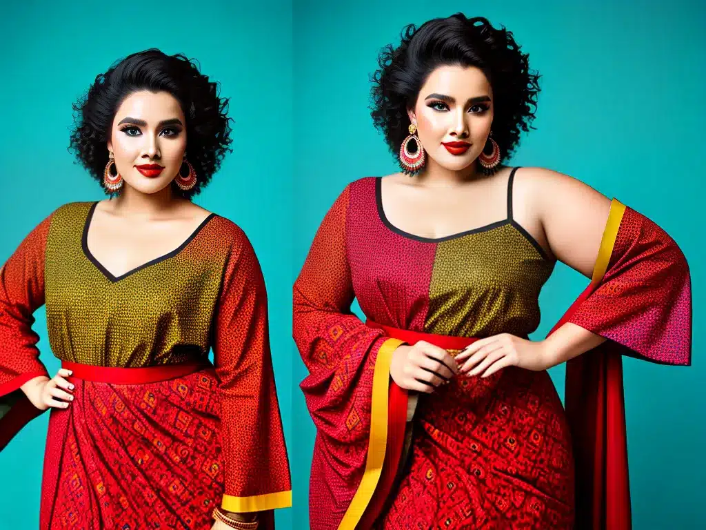 Fotos moda plus size estampas etnicas 2