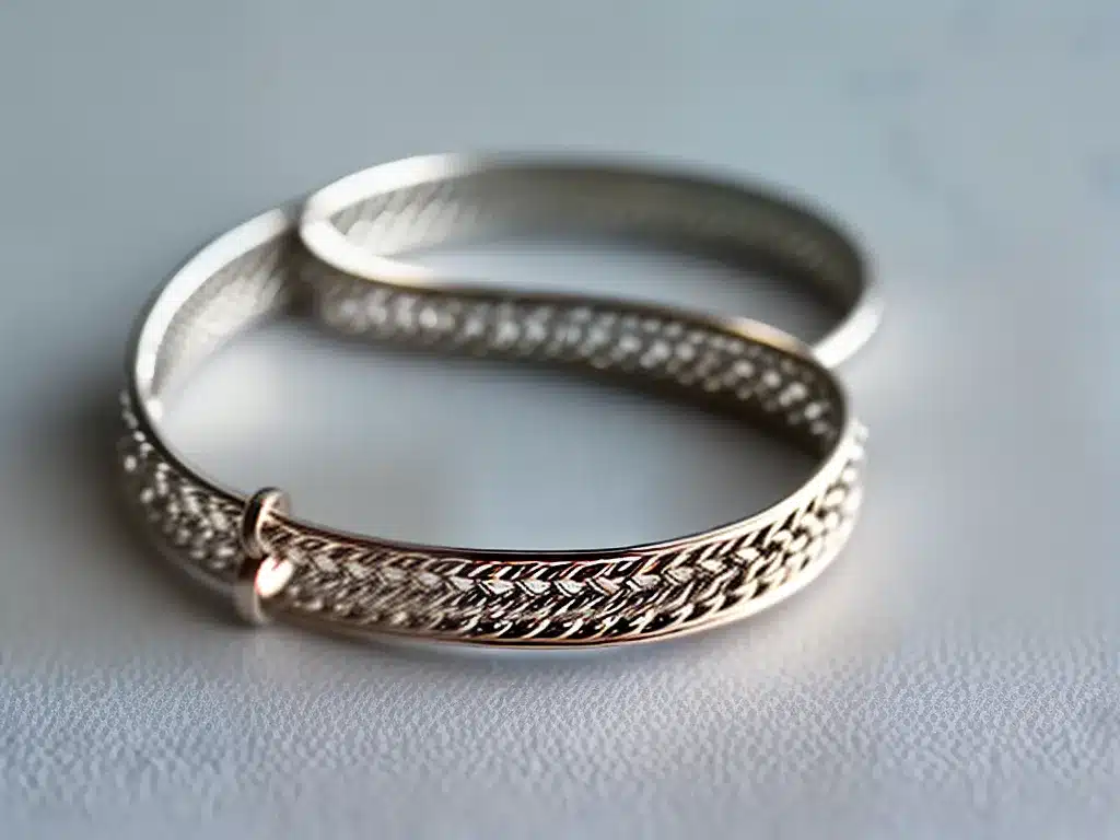 Fotos pulseiras prata elegancia minimalista 4
