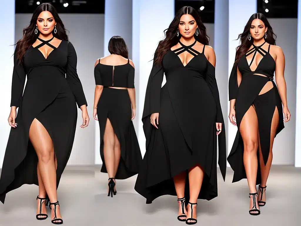 Fotos roupas plus size cortes assimetricos 2