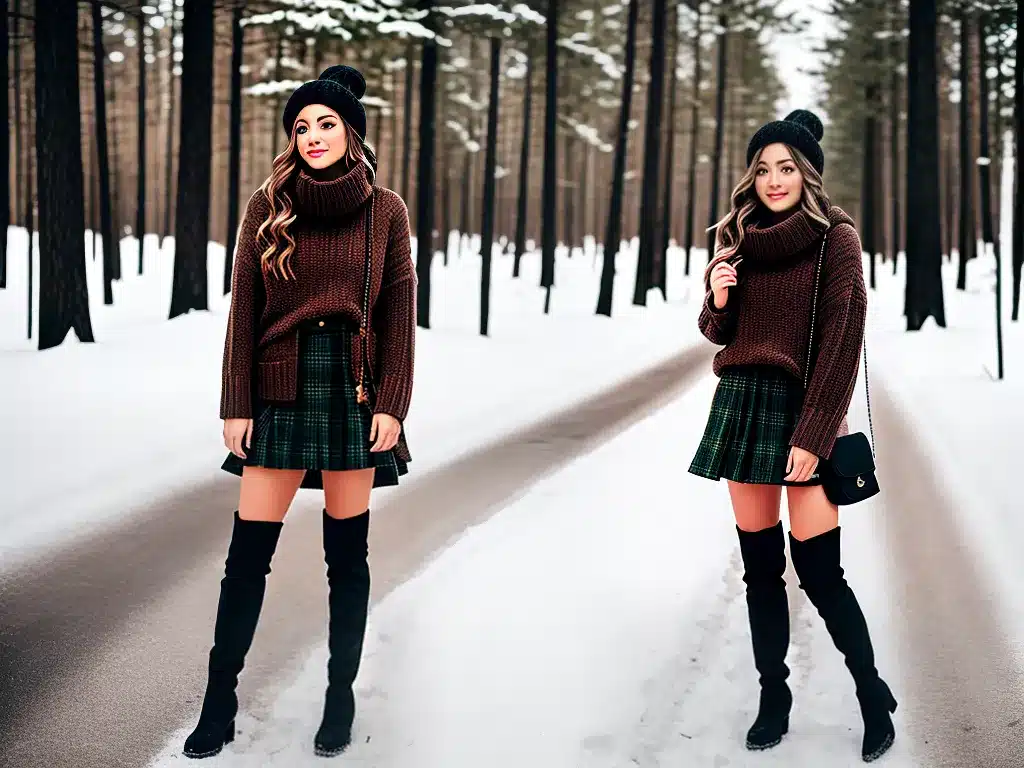 Fotos saias botas combinacao inverno 2 Fotos saias botas combinacao inverno 2