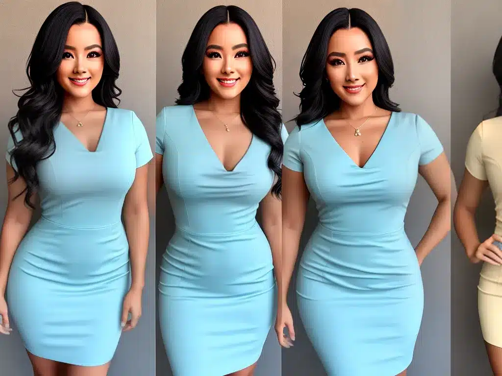 Fotos vestidos mulheres rosto oval caracteristicas 2 1