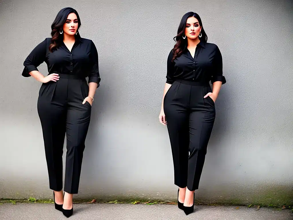 Ideias Como usar calcas de cintura alta no corpo plus size 4