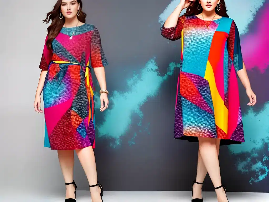 Ideias Moda plus size e o uso de estampas abstratas 4 Ideias Moda plus size e o uso de estampas abstratas 4
