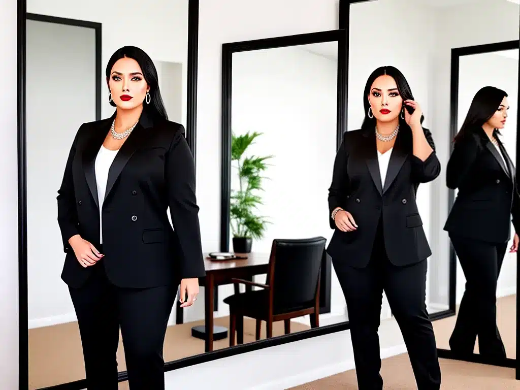 Ideias Plus size e moda executiva dicas para um look elegante 4 Ideias Plus size e moda executiva dicas para um look elegante 4