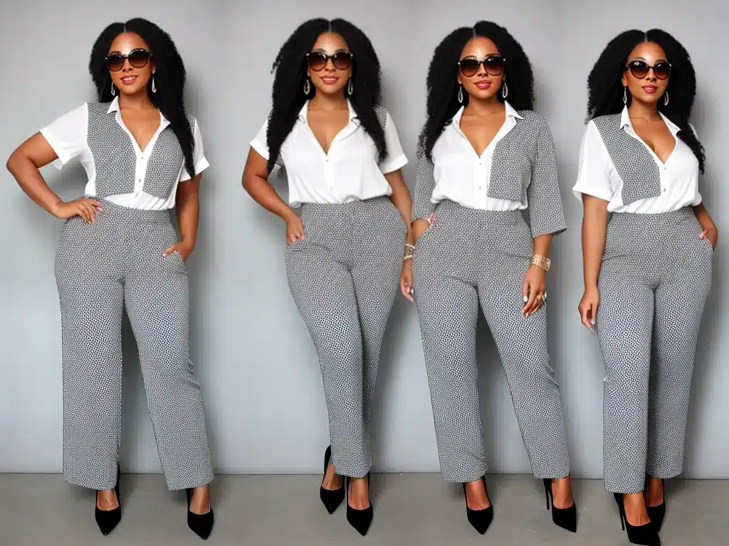 Ideias moda plus size combinando tipos de calcas 2