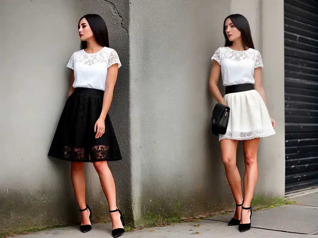 Ideias moda saias renda alencon 5