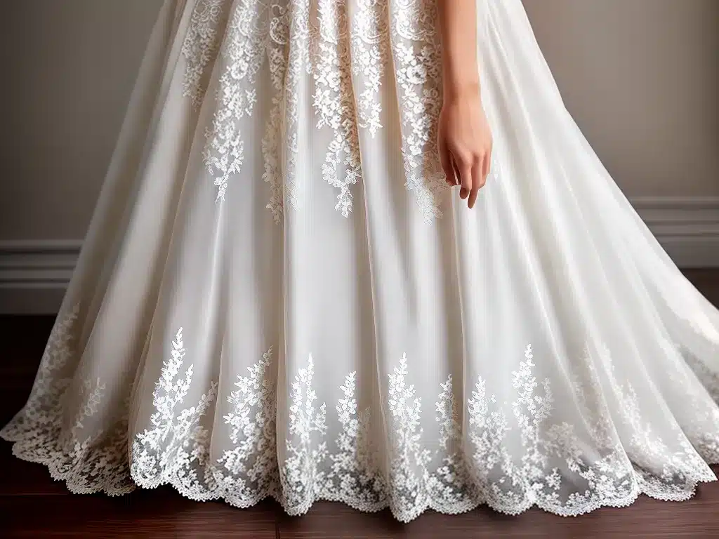 Ideias moda saias renda chantilly aplicacoes 2