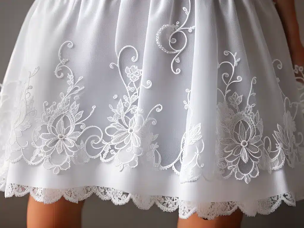 Ideias moda saias renda filet 3