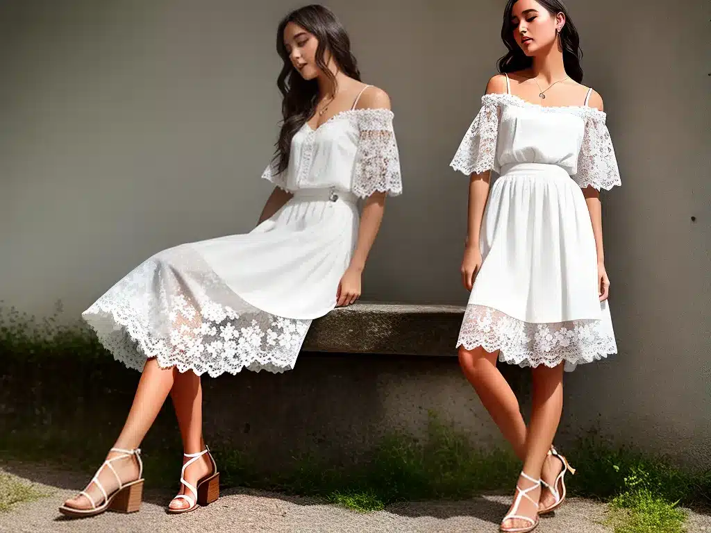 Ideias moda saias renda valenciennes