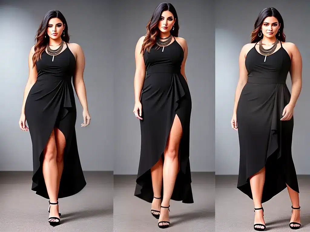 Ideias roupas plus size cortes assimetricos 2