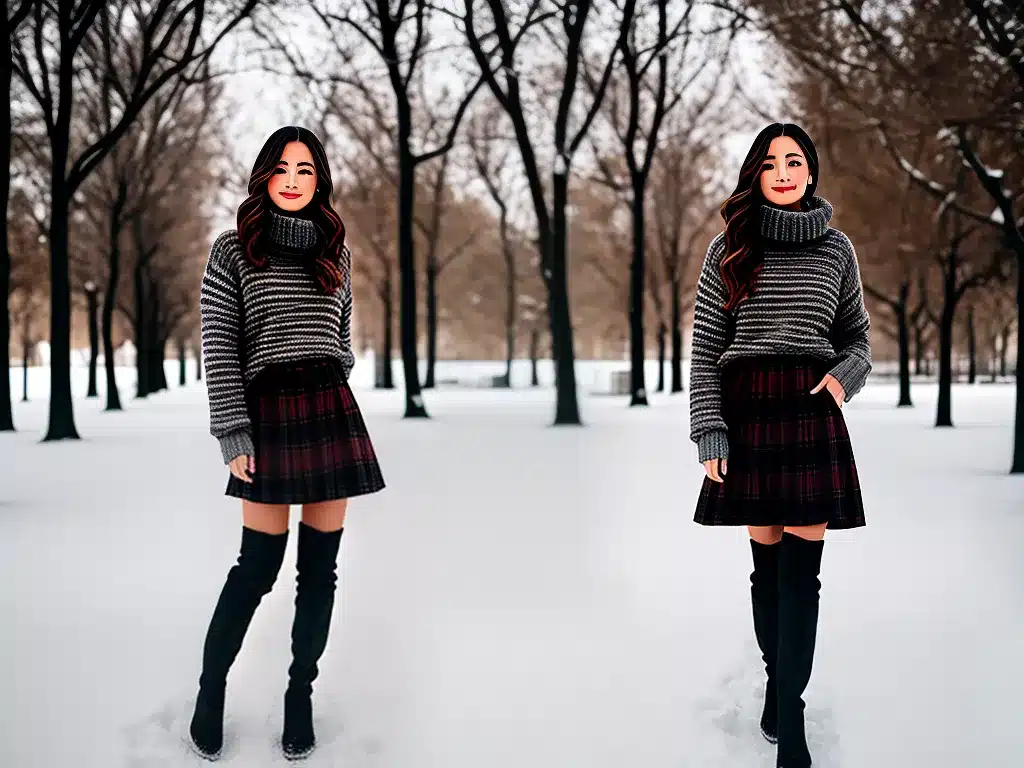 Ideias saias botas combinacao inverno Ideias saias botas combinacao inverno